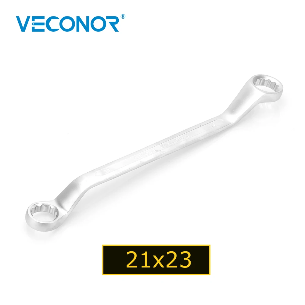 Vkonor 21x23 мм двойная офсетная коробка торцевой ключ метрический Daul головка двойное кольцо ручка гаечный ключ для дома/ремонта автомобиля ручные инструменты 21 23 мм
