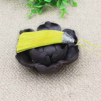 Yellow Tassels 20 шт. металлические шапки кисточки бахрома Кулон DIY Материал полиэстер шнур вечерние кисточки отделка Шторы Декор кисточки ленты аксессуары - Цвет: Yellow Tassels