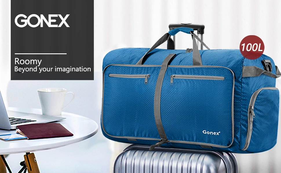 Gonex, 100л, деловая мужская дорожная сумка для путешествий, сумка для багажа, чемодан, сумка, большие нейлоновые сумки для спортзала, отдыха, поездки, Weekeend