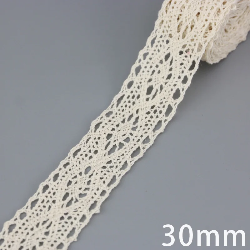 6 2 м/лот) хлопковая кружевная Лента Бежевый DIY ручной работы Свадебная вечеринка Ремесло Подарочная упаковка лоскутное крючком кружевные ленты - Цвет: 6