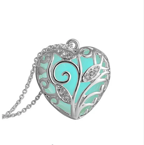 Модное ювелирное изделие светящееся ожерелье ажурный светящийся кулон в форме