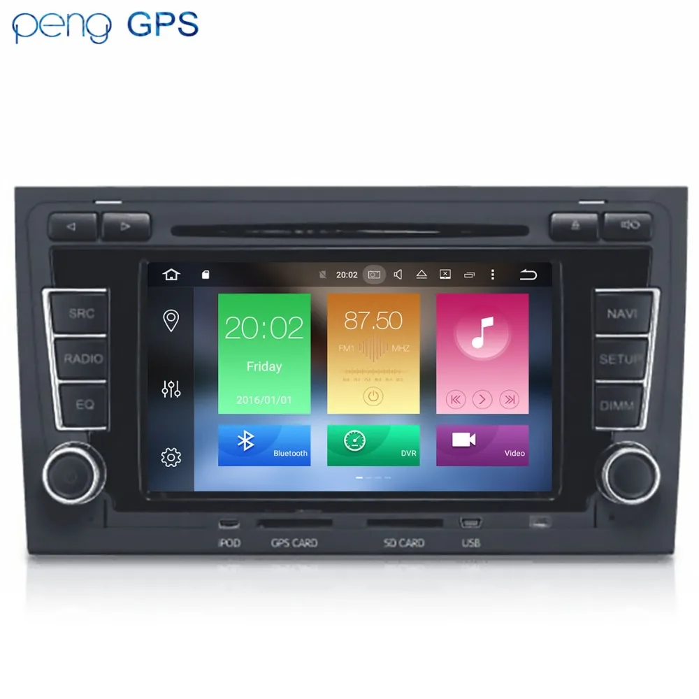 Автомобильная стерео 2din DVD GSP Navi Android 8 1 gps (2002-2008) для Audi S4/RS4/8E/8F/B9/B7 с Bluetooth Радио RDS CAN