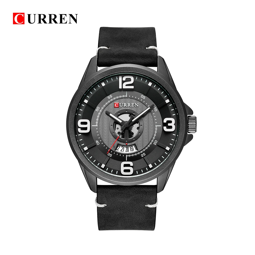 CURREN 8305 Модные кварцевые часы мужские Топ бренд Роскошные Бизнес Мужские наручные