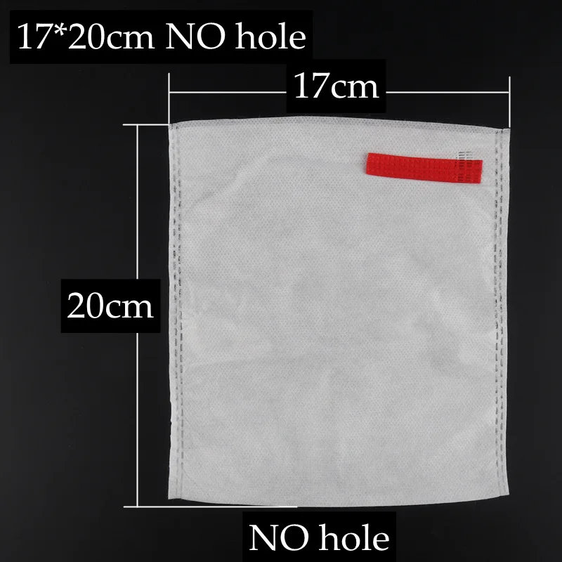 17 by 20cm no hole 100 шт Защитная сумка для фруктов, анти-птичья Нетканая сумка, многоразовая сумка для выращивания, Сетчатая Сумка, сумка для винограда, яблока, фруктов, овощей - Цвет: 17 by 20cm no hole