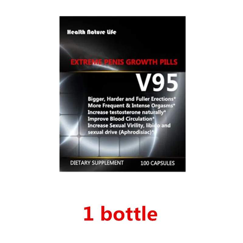 Увеличение пениса V95 на 4 дюйма больше безопасно - Цвет: 1 bottle