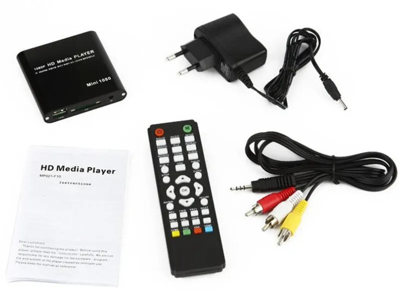 Мини Full HD 1080P USB внешний HDD плеер с SD MMC U диск Поддержка MKV AVI HDMI медиа видео плеер ИК пульт дистанционного управления Blu-Ray плеер