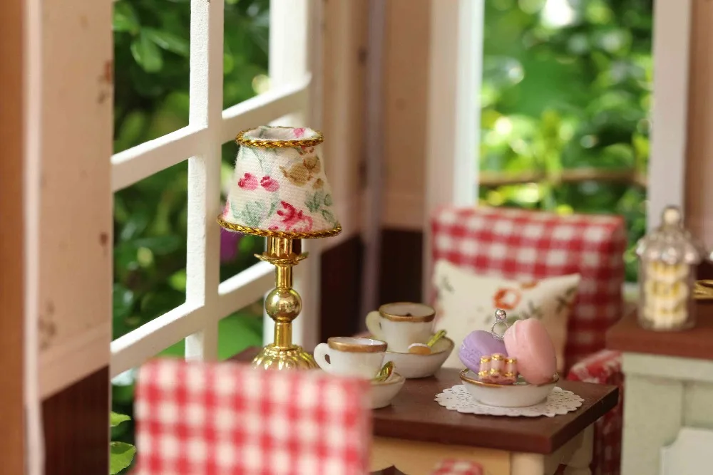 Мебель Diy Кукольный дом Wodden Miniatura кукольные домики набор мебели Diy головоломка сборка ручной работы кукольный домик игрушка для детей подарок