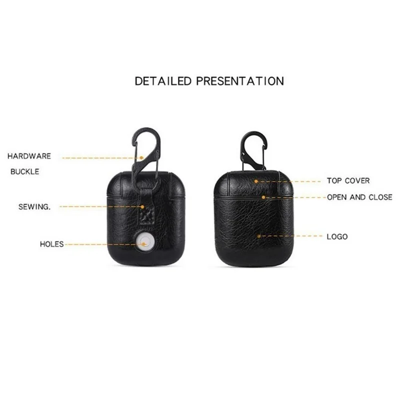 Чехол для AirPods кожаный защитный чехол наушников Fundas Estuche Air Pod 2 1 Boitier Etui Carcasa