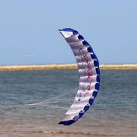 outdoor fun sports power dual line stunt parafoil parachute rainbow sports beach surfing for beginner