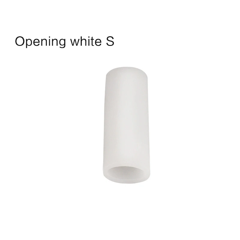 Opening white S 1 пара силиконовых гелевых носков разделители трубка для пальца Стелька протектор стопы колпачки протектор ноги палец Носок Протектор вставка - Цвет: Opening white S