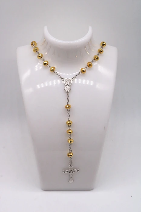 Религиозные 6 мм бусы из пластиковые шарики колье ожерелье Мария греческие.