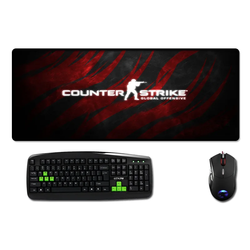 Congsipad Cs Go Counter Strike Global offency коврик для мыши с принтом Большой размер с блокировкой края ПК игровой коврик для мыши Csgo