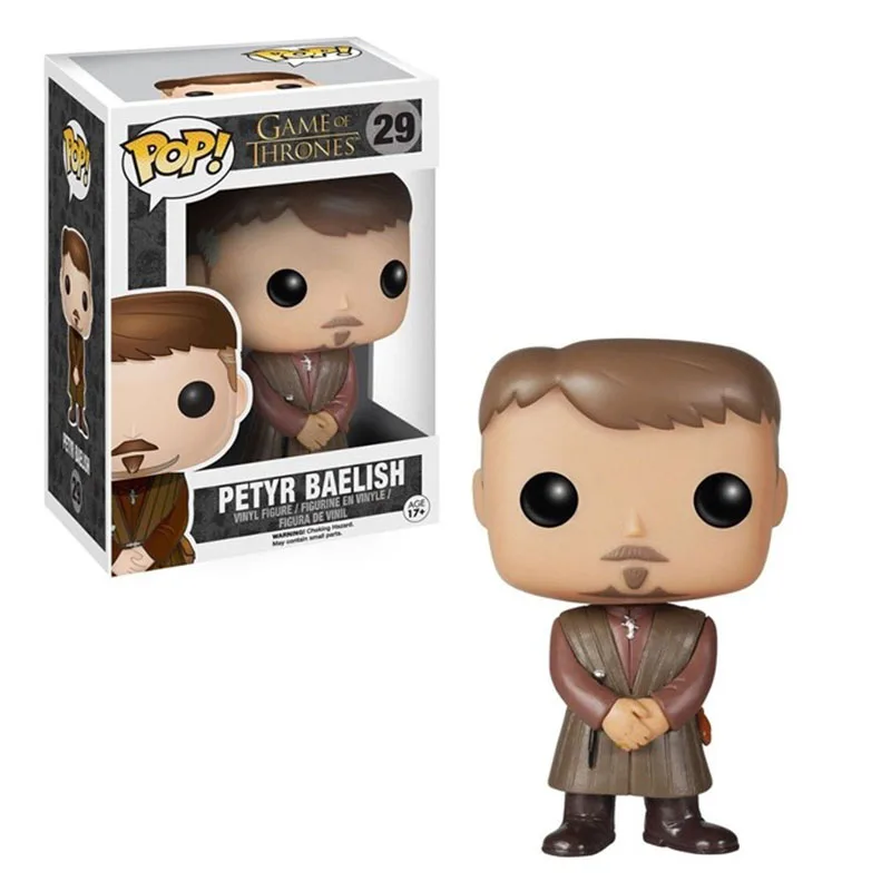 29 with box FUNKO POP новая экшн-Модель Игры престолов PETYR BAELISH виниловые фигурки игрушечные фигурки игрушки для детей рождественские подарки - Цвет: 29 with box