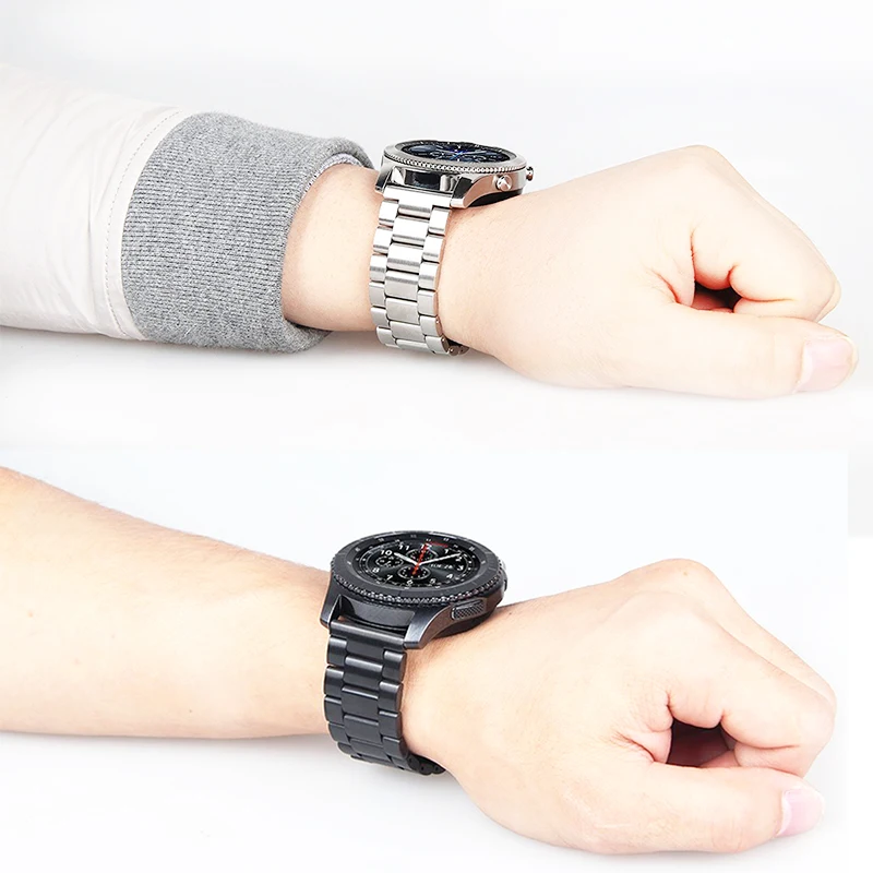Laforuta 22 мм 20 металлический браслет для Samsung Gear S3 Frontier Classic Galaxy Watch 46 Женский/мужской
