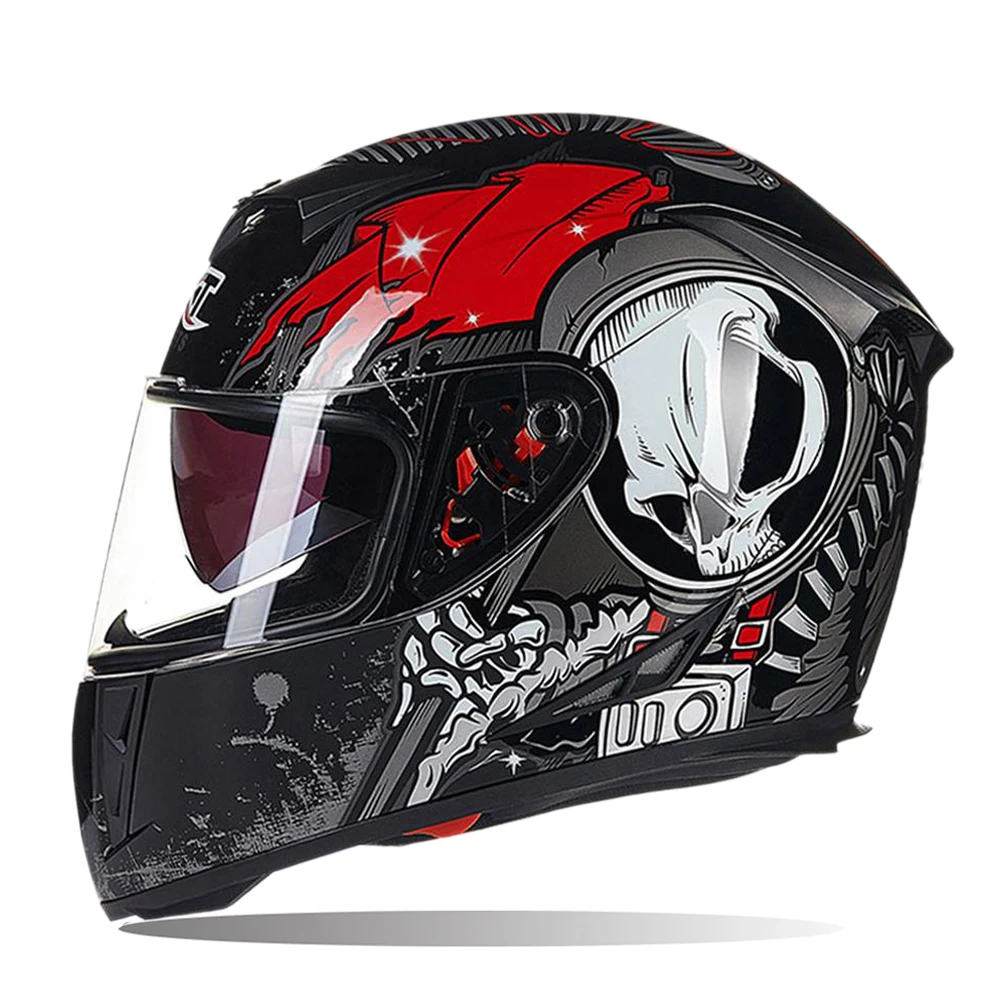 GXT мотоциклетный шлем для мужчин полное лицо Casco Moto шлемы двойной козырек гоночный шлем для мотокросса модульный мотоциклетный шлем