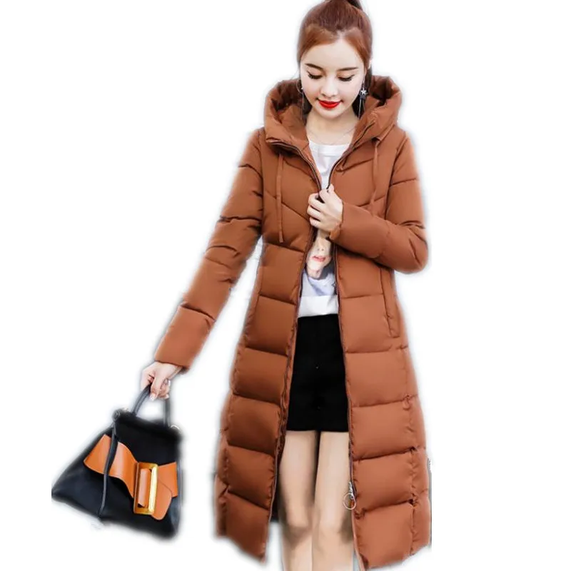 2018 New Winter Long Jacket Women Hooded Thicken Warm Female Plus Size 4XL Outerwear Parka Ladies Chaqueta FemininoCQ2566 | Женская