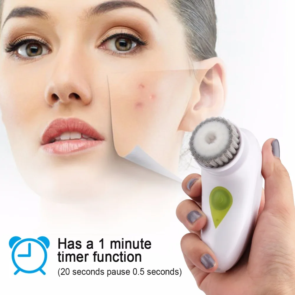 Перезаряжаемая портативная электрическая система для очищения лица 3-в-1