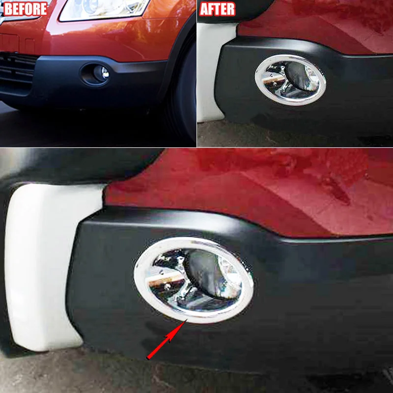 Для Nissan Qashqai/Dualis J10 2007 2008 2009 хромированный передний противотуманный светильник, крышка лампы, вставка, отделка, противотуманный светильник, литье, украшение, рамка