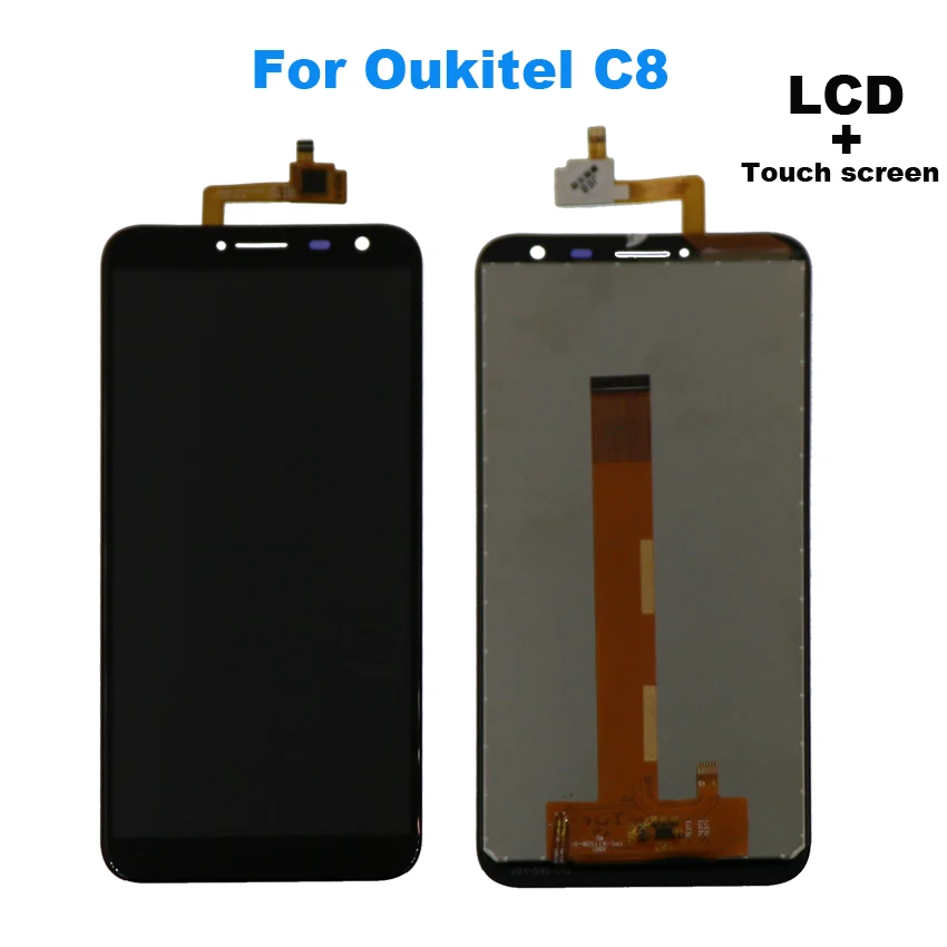 Для Oukitel C8 ЖК-дисплей Дисплей + Сенсорный экран планшета Ассамблея Ремонт