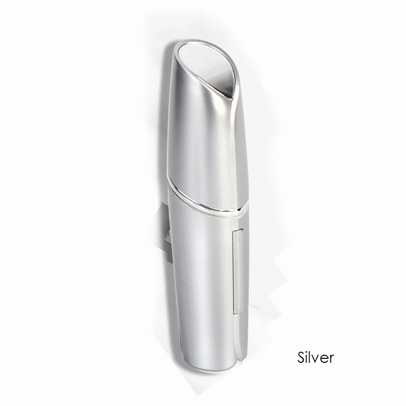 Silver Электрический эпилятор для волос на лице для женщин, мини-бритва для леди, перезаряжаемый эпилятор для удаления волос на верхней губе и щеках, губная помада, эпилятор - Цвет: Silver