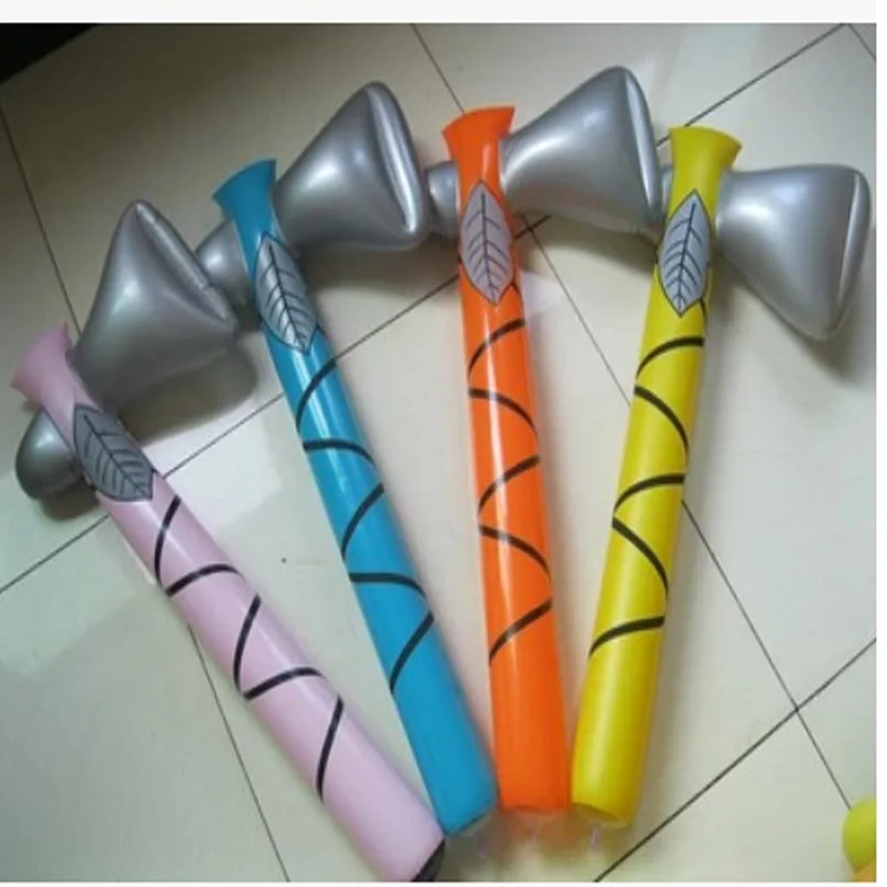 

free shipping 10pcs/lot fashion children Inflatable axe hammer mix colors inflatable sticks children toys