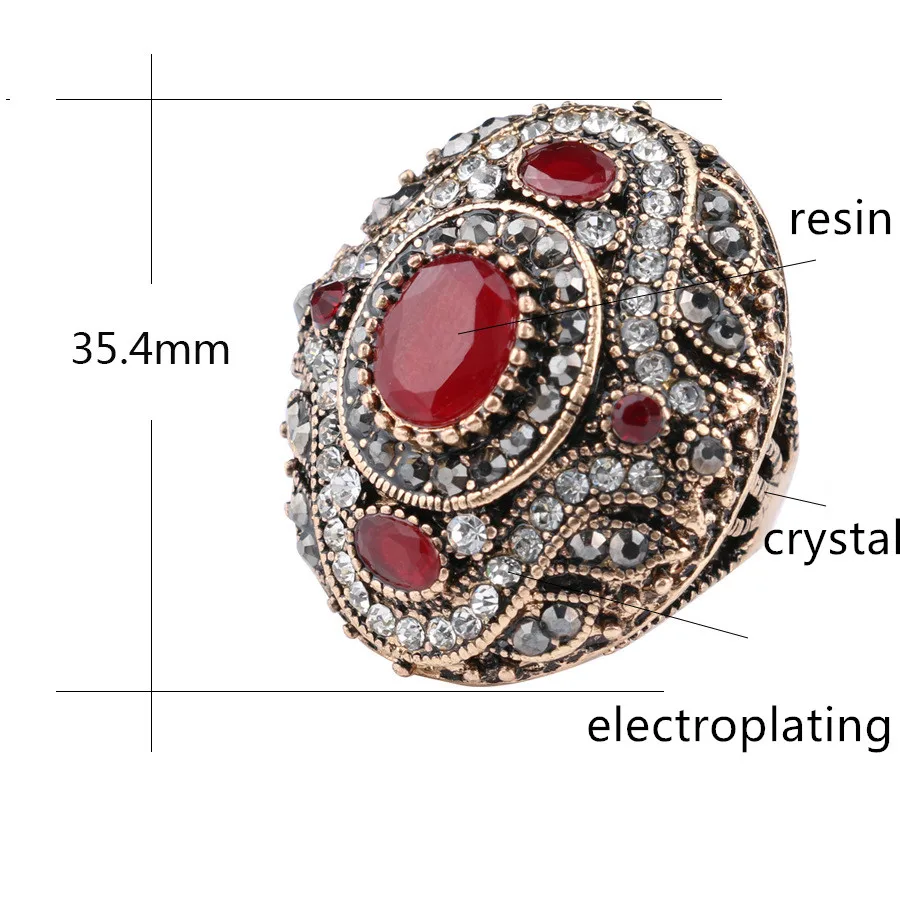 Brokenstone благородный Турции Vintage Кольца для женщин ювелирные изделия|vintage rings for