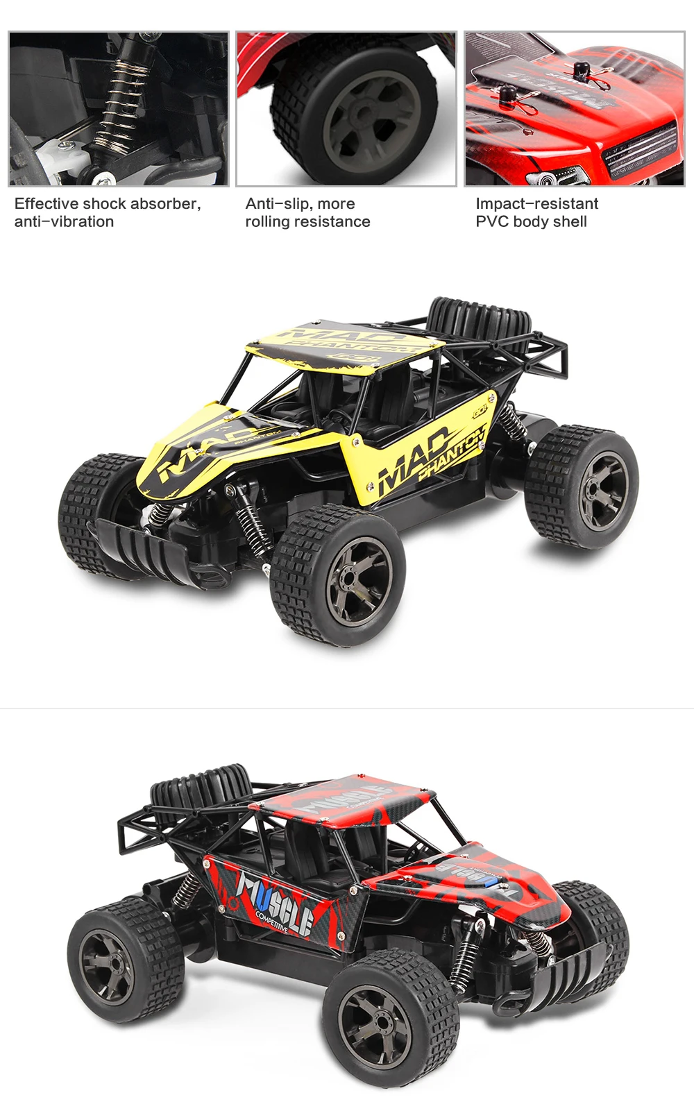 Высокая Скорость RC автомобили 2,4 ГГц 1:18 RC автомобиль RTR амортизатор ПВХ оболочка Внедорожный гоночный автомобиль багги электронный пульт дистанционного управления автомобиль игрушка