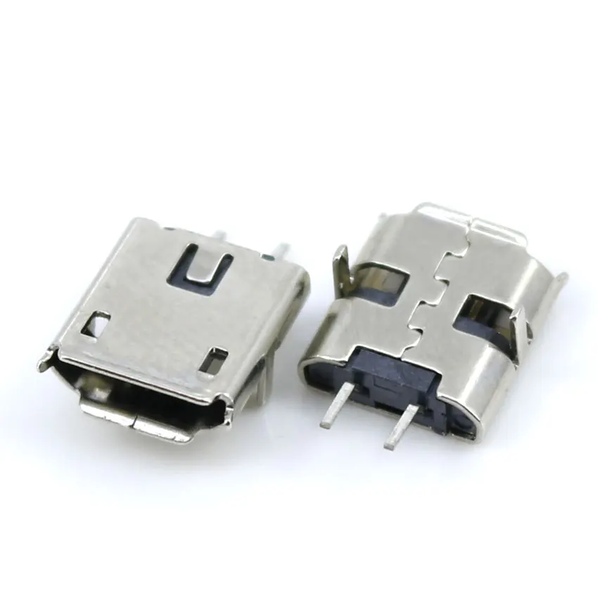 10 шт. 2-контактный разъем Micro USB для мобильного телефона 90/180 градусов | Мобильные