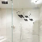 YOJA 17x28 см (одна группа) детская комната, украшенные милым Черепашки-ниндзя для зеркала в ванной комнате наклейка домой G2-0395