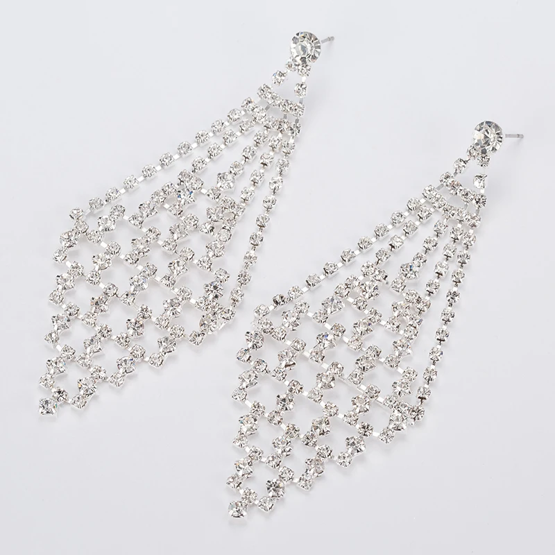 YFJEWE новые роскошные отличные стразы серьги-капли ювелирные изделия CZ серьги с