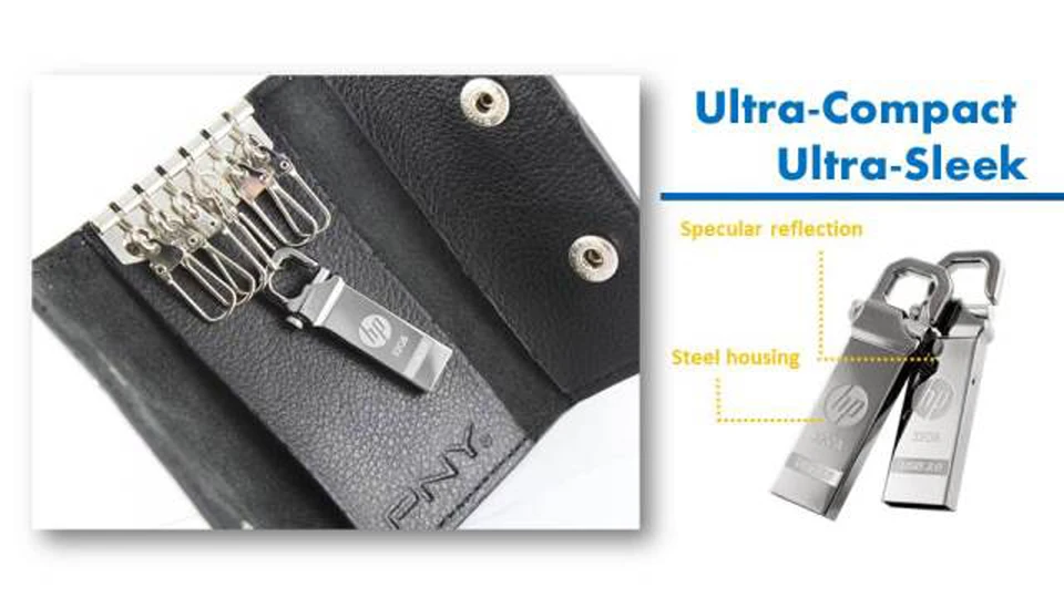 Флешка Металлический флеш-накопитель hp 32 Гб 64 Гб DIY Pendrive X750W Cle USB 3,0 Memory Stick Key Thumb Hook Lock Flies диск на ключ флэшка