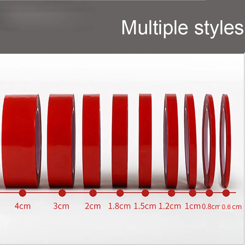 3 метровая Акриловая Двухсторонняя клейкая Супер тонкая прозрачная наклейка без