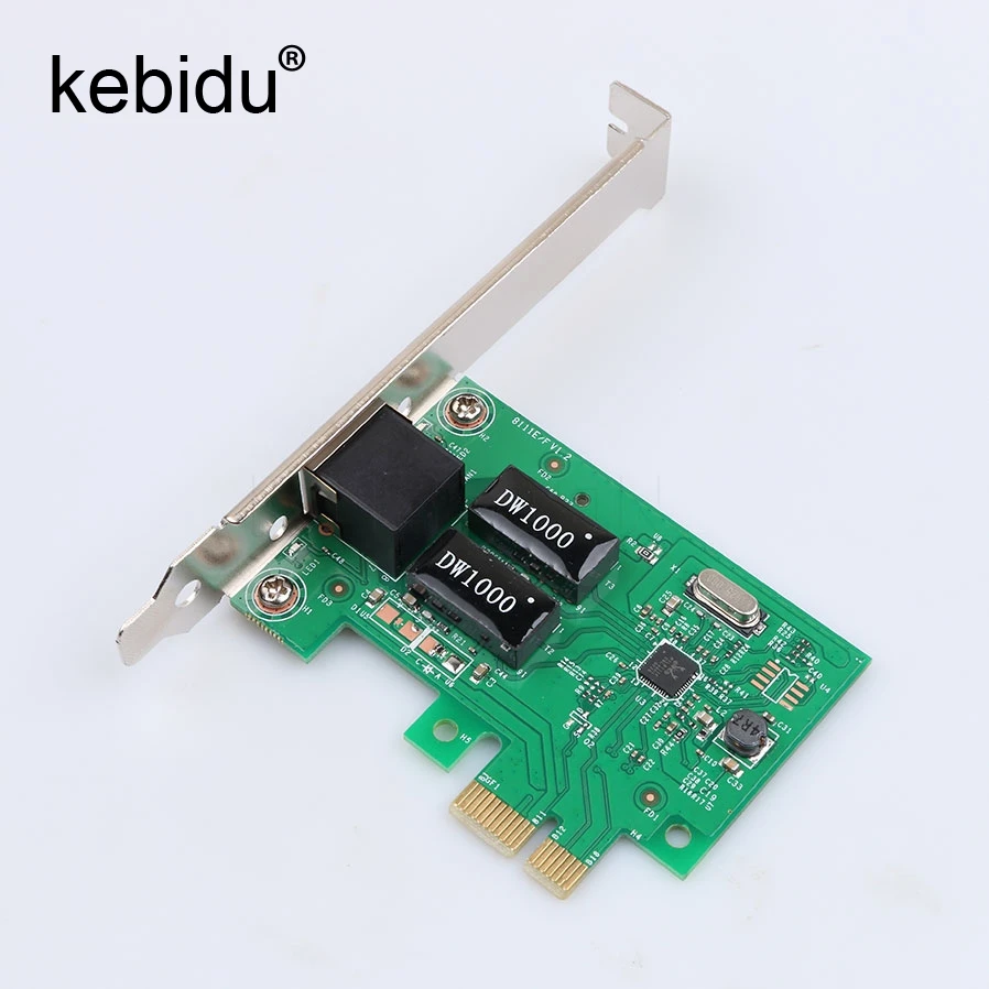 Сетевой контроллер Kebidu PCI Express E карта Гигабитного Ethernet 1000 Base T 10/100/1000 Мбит/с RJ45