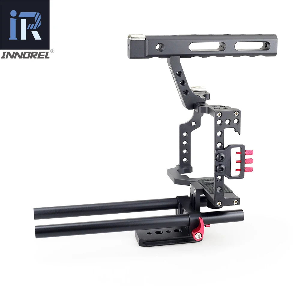 INNOREL DR30 камера клетка комплект 15 мм стержень стабилизатор Rig ручка для sony A7II A7R A7S A6300 A6000 Panasonic GH4 GH3 Canon M3 M5