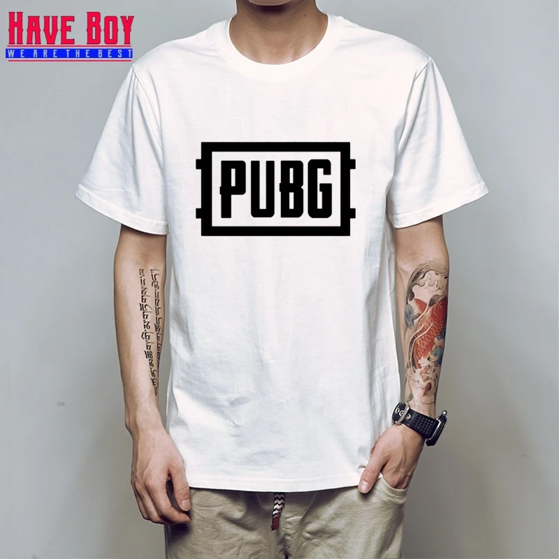 PUBG/игрок UNKNOWN'S BATTLEGROUNDS футболка подарок для фанатов игры мальчик друг подарок короткий рукав PUBG футболка S Горячая игра концепция HB166