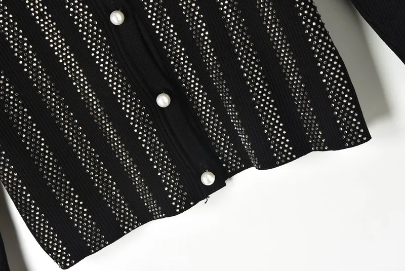 Высокое качество кардиганы с вышивкой бисером Женская 2019 весна новый длинный