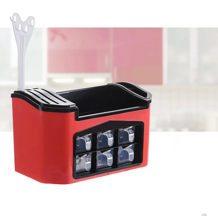 1 шт. многофункциональная полка для кухонных ножей вилок специй Пластиковая