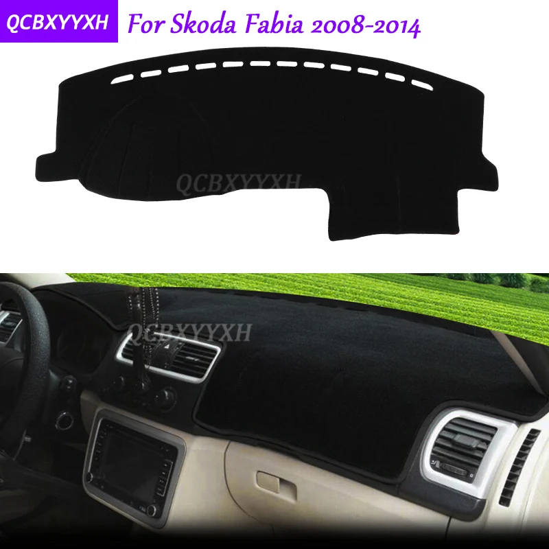 Коврик для приборной панели Skoda Fabia 2008 2014 защитный коврик интерьера Photophobism