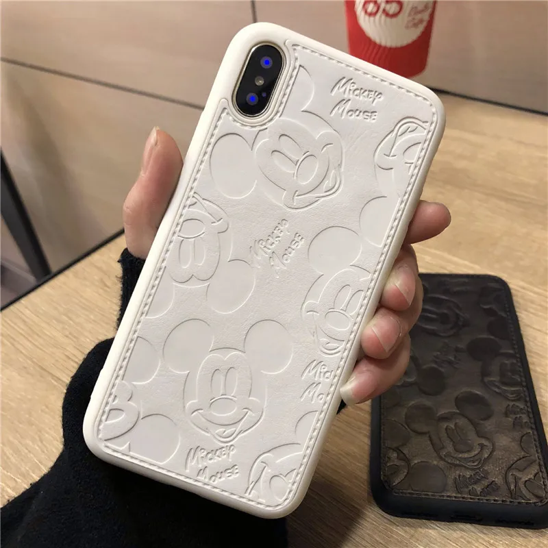 Чехол для Телефона iPhone X XS Max XR мультяшный Микки чехол телефона милый мягкий 6 6s Puls 7