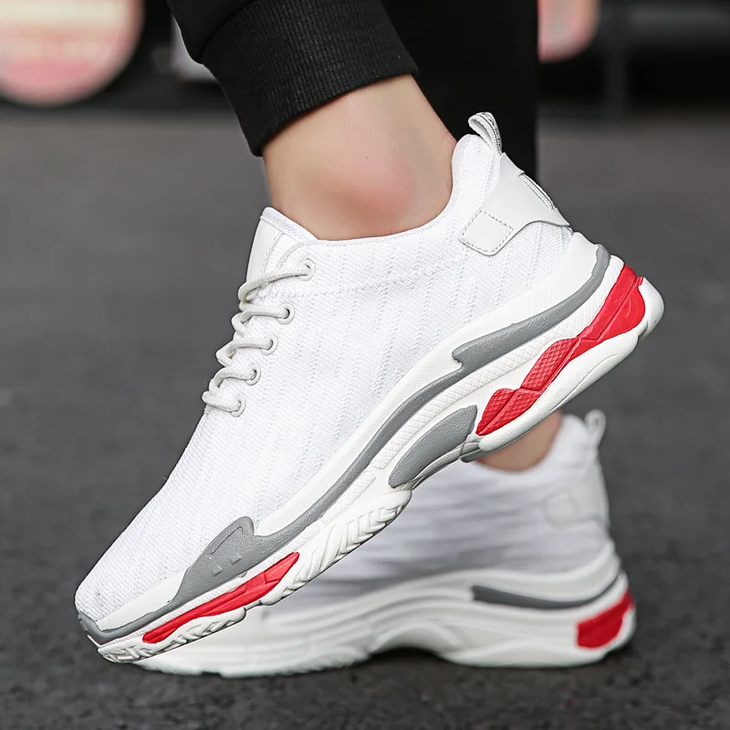 Спортивная обувь для бега мужская повседневная на плоской подошве сетчатые