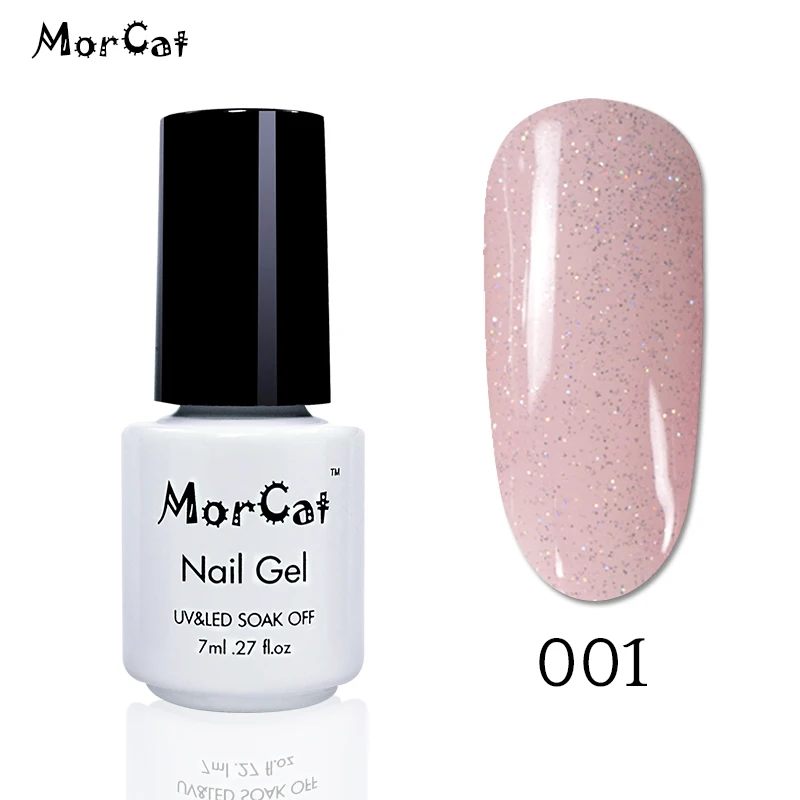 001 MorCat Гель-лак для ногтей оливковый зеленый УФ-лак замачиваемый Гель-лак Bling UV Гель-лак дизайн ногтей лак UV Vernis полуперманентный - Цвет: 001
