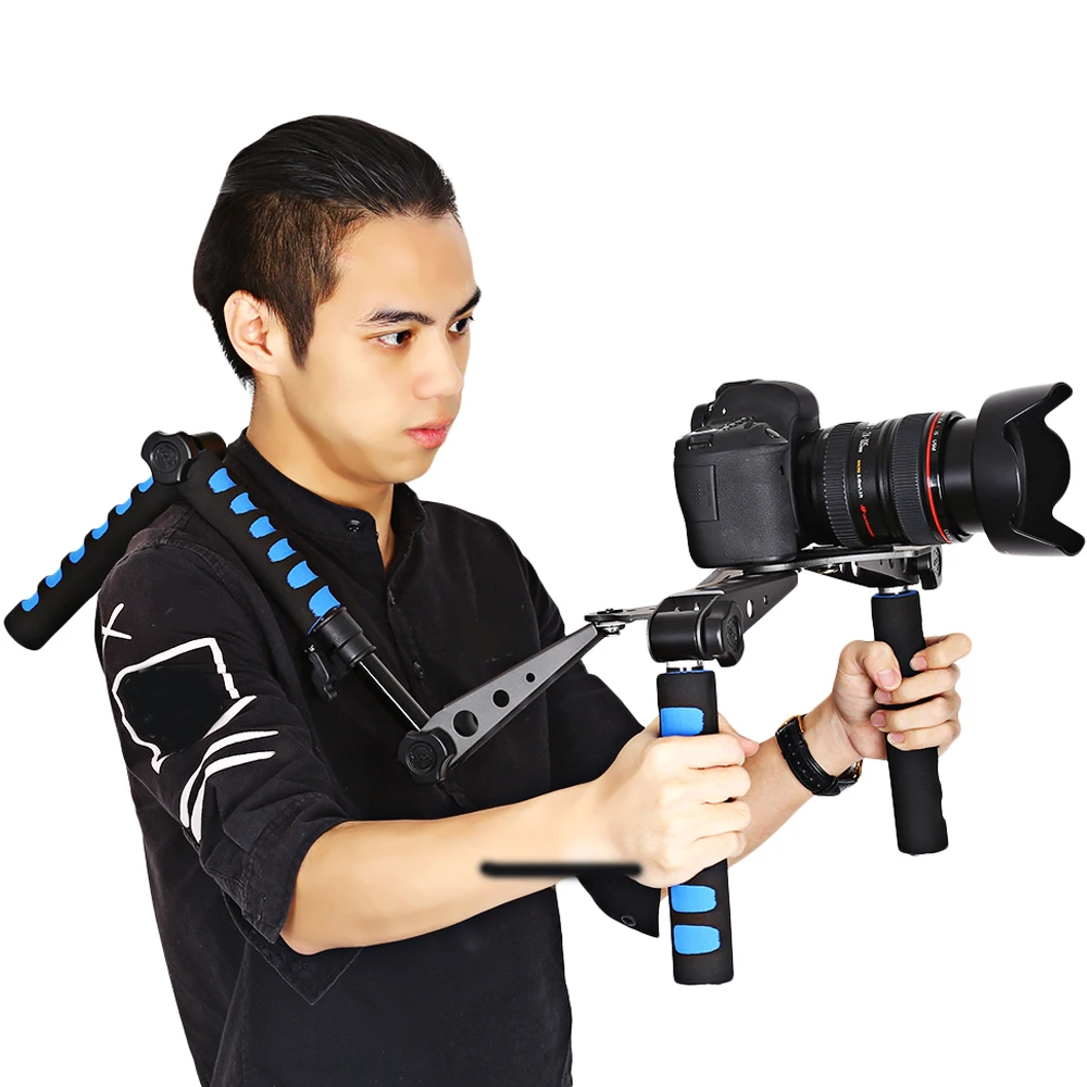 Luminium сплав складной DSLR Rig фильм Комплект делая систему плечо крепление поддержка
