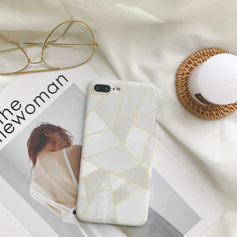 PGSD простая линия резки мраморная оболочка мобильного телефона для iphone XS MAX XR apple 7/8