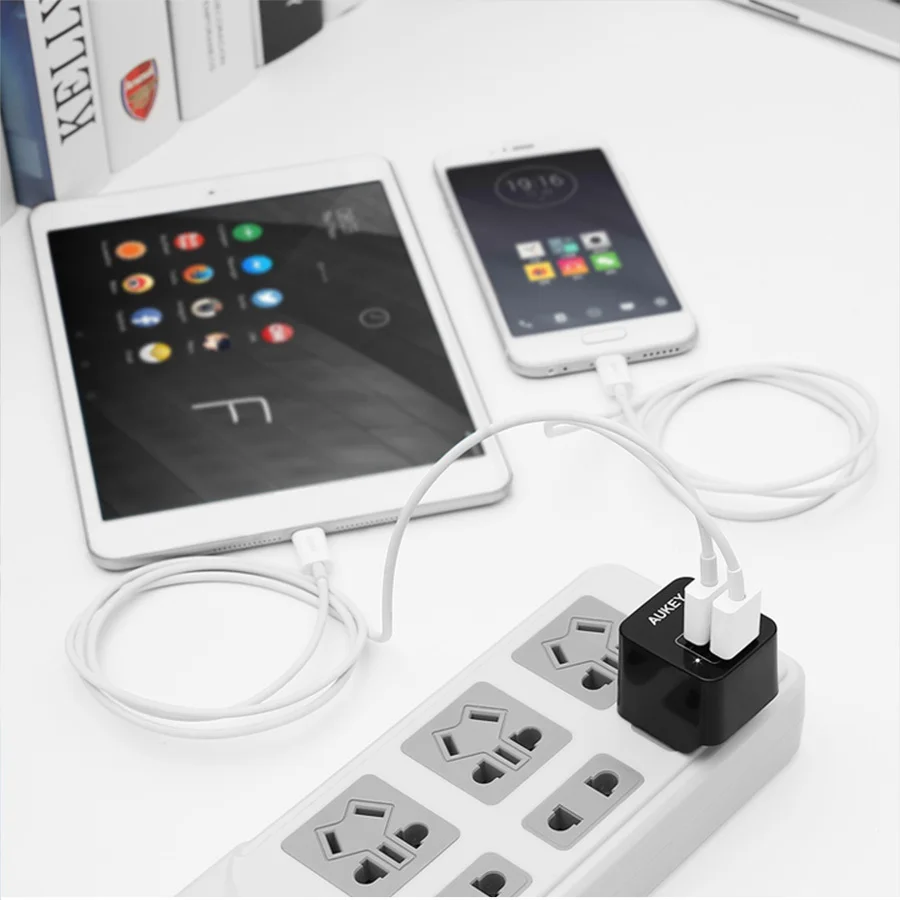 Aukey 3 шт. Мини Micro USB кабель 1.2 м Быстрая зарядка 5V2A данных мобильного телефона для