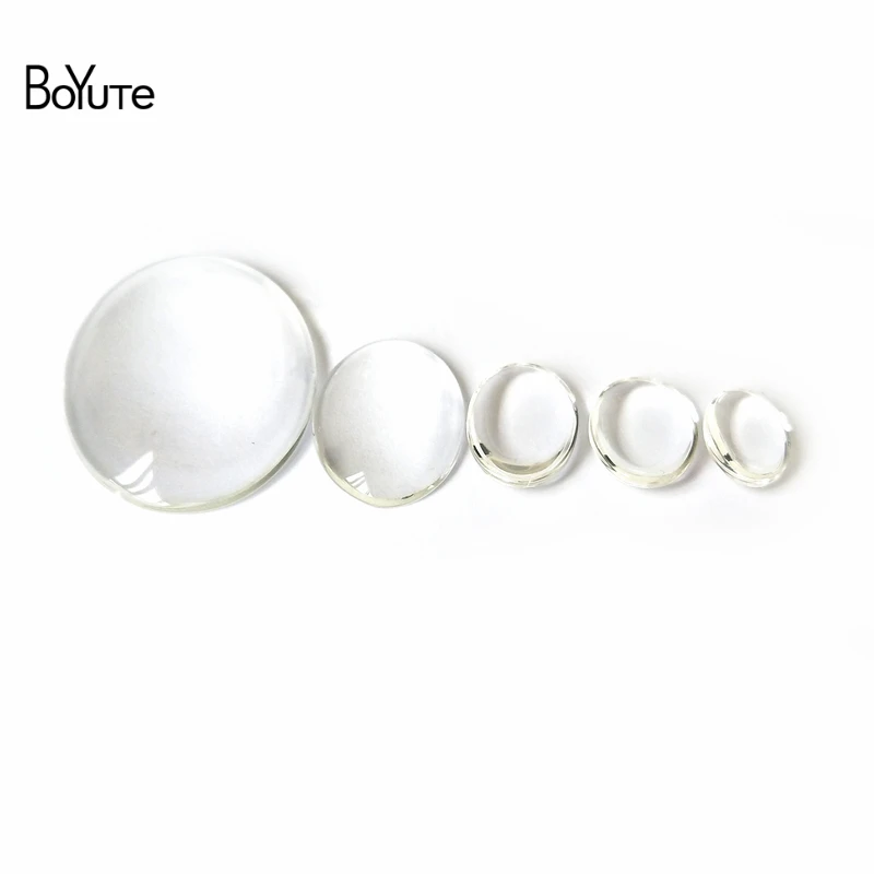 BoYuTe DIY Ювелирные изделия найти компоненты 10*14 мм 13*18 мм 18*25 мм 30*40 мм овальный прозрачный стеклянный камень Кабошон