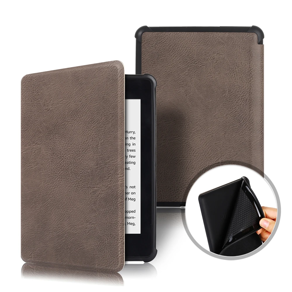 Серый Тонкий чехол для Amazon Kindle Paperwhite 4 10-го поколения, чехол для Amazon New Kindle Paperwhite, чехол - Цвет: Серый