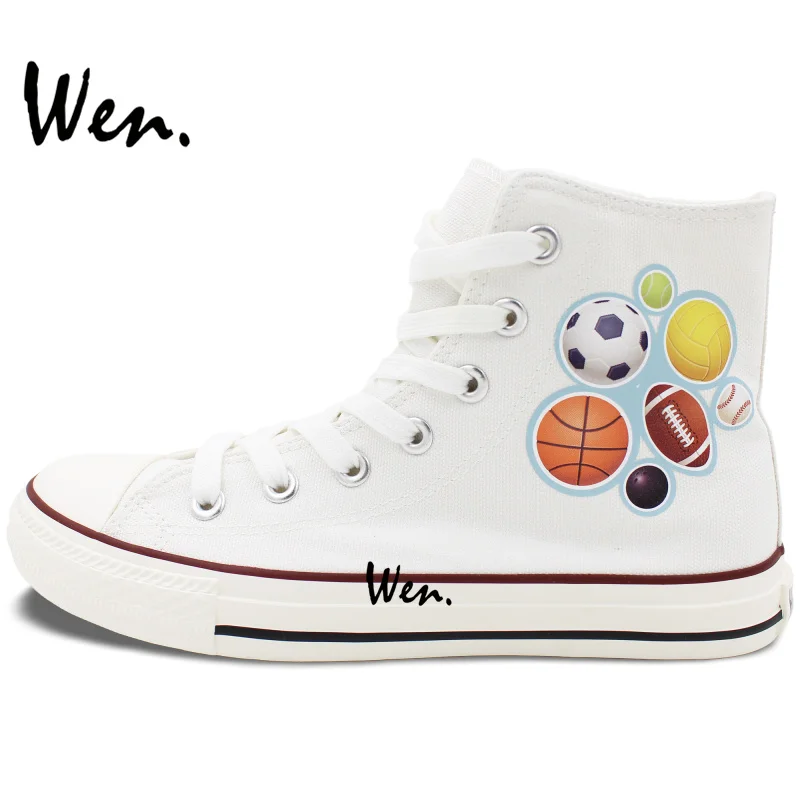 Вэнь 2017 Дизайн новая парусиновая обувь виды шаров с высоким берцем Мужская и