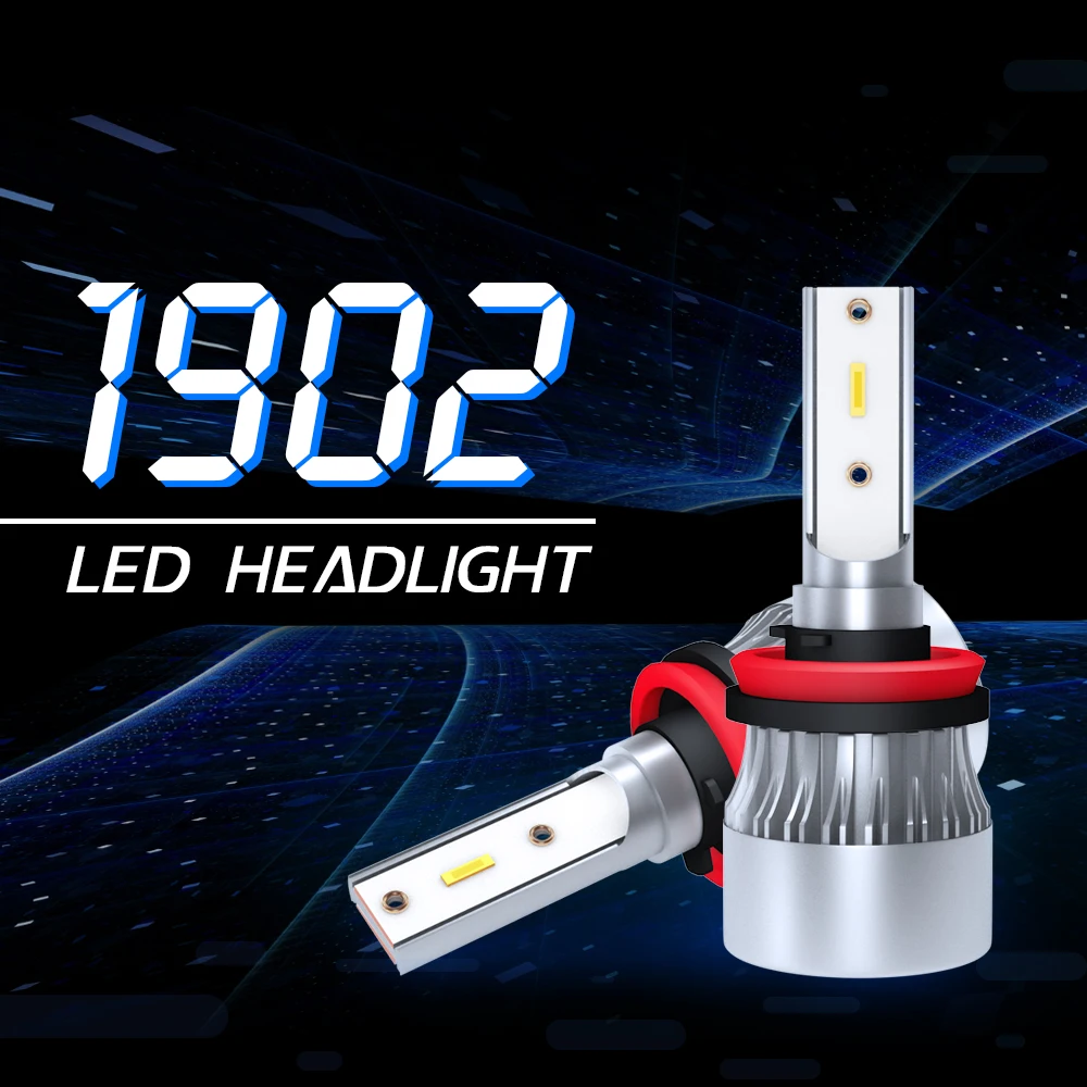 Автомобильные лампы LSlight 12В 24В 6000 К H8 H9 H11 LED H7 H4 Hi/Lo Beam 9005 HB3 9006 HB4 H1 светодиодная