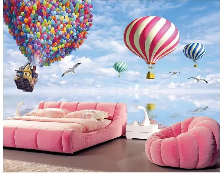 Пользовательские фото обои 3d настенные фрески ТВ Настройка стены мультфильм