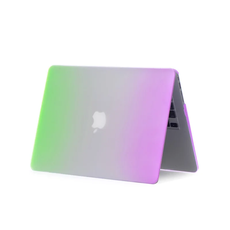 Матовый Радужный жесткий защитный чехол для ноутбука MacBook Air 11 Pro 13/15 дюймов с